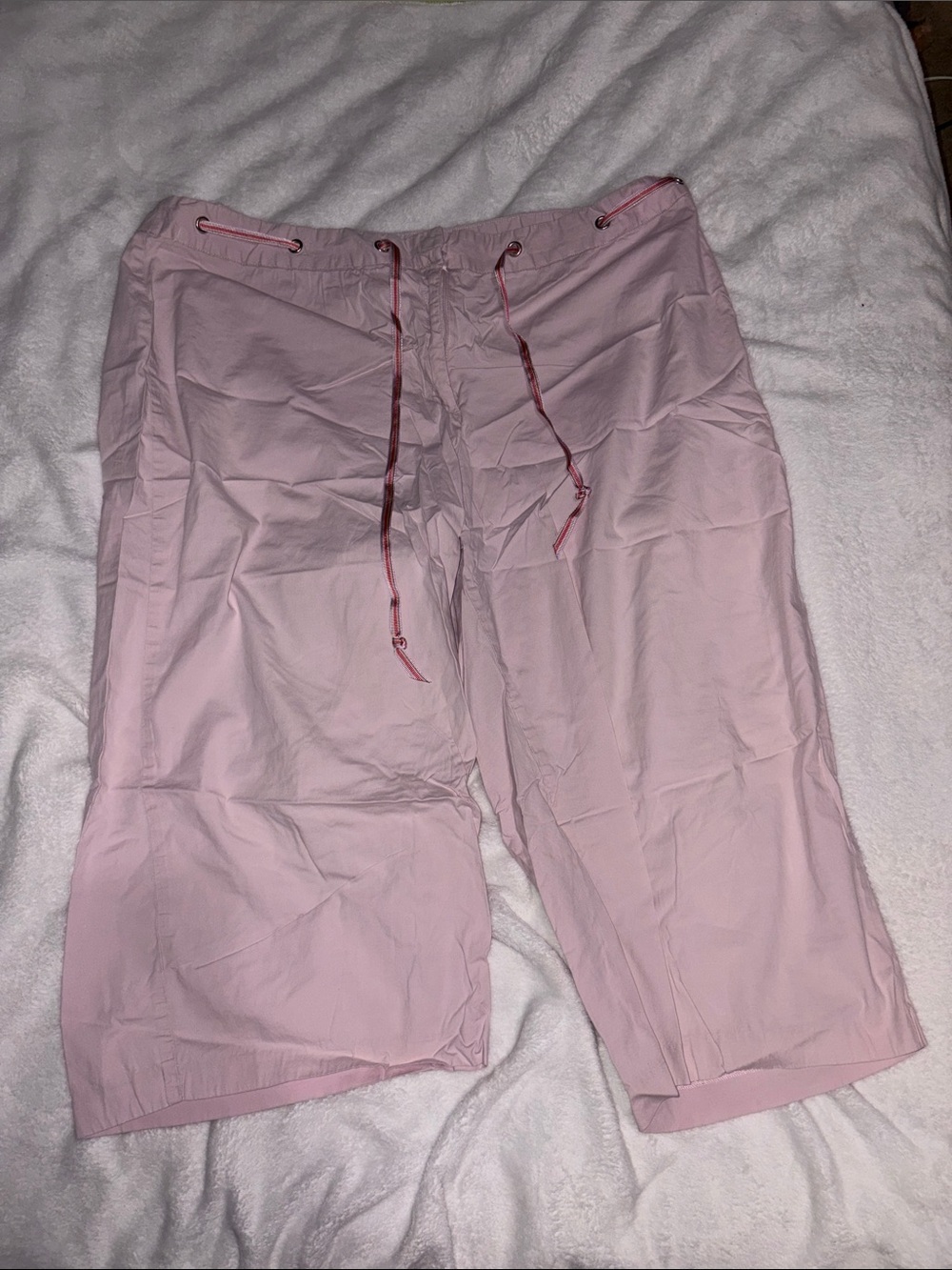 Women's Pink Drawstring Casual Shorts